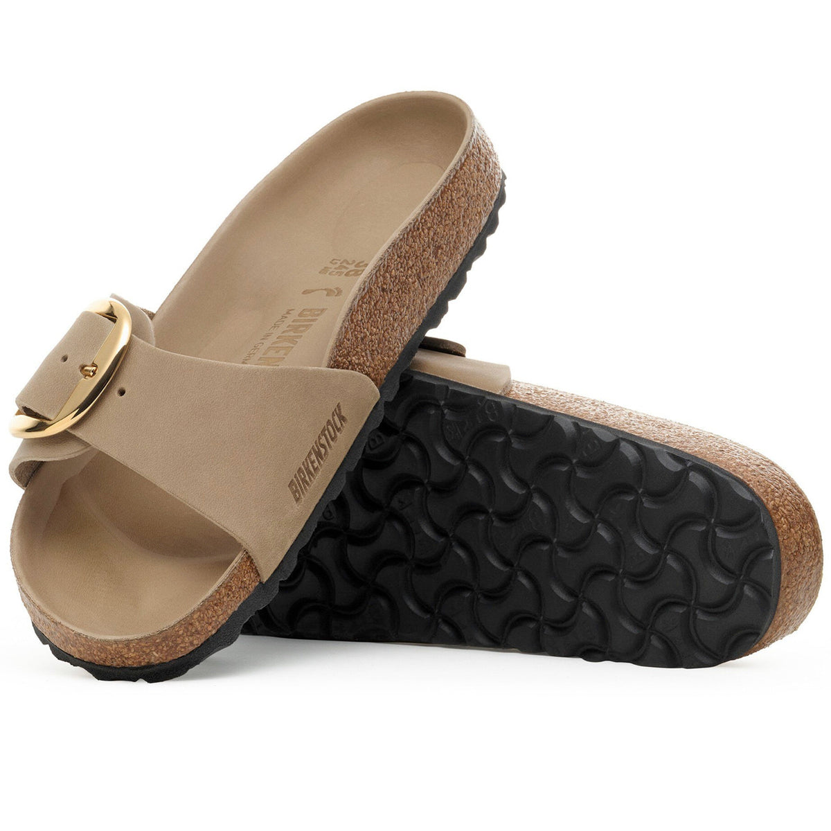 Birkenstock Seasonal Madrid Big Buckle Oiled Leather Regular Fit Tabacco Brown