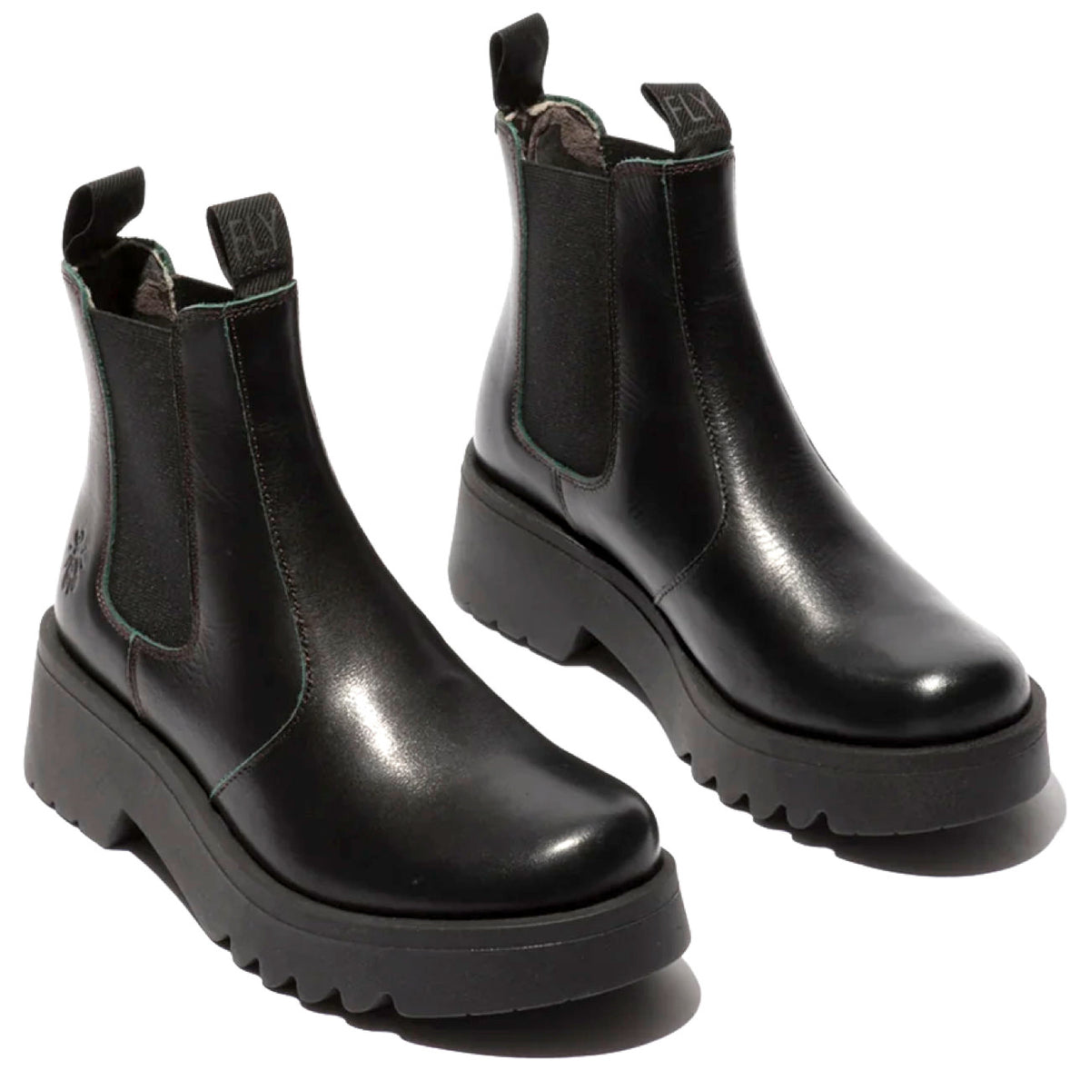 Fly London Medi789 Boot Leather Ground/Green