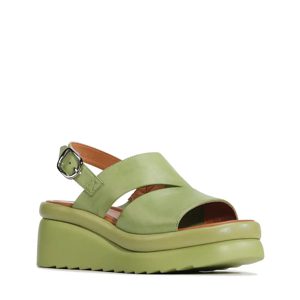 EOS Mentas Leather Sandal Apple Green