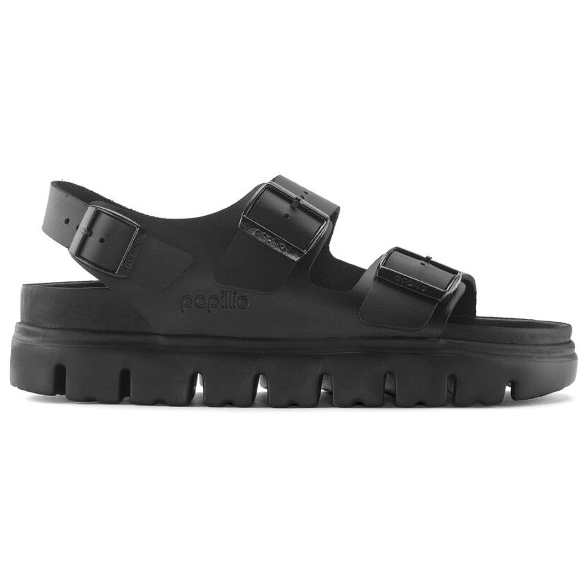Birkenstock Seasonal, Milano Chunky Exquisite, Smooth Leather, Narrow, Black Sandals Birkenstock Seasonal 