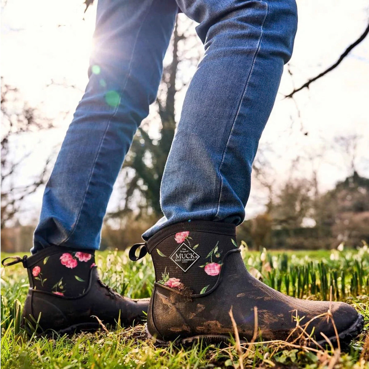 The Muck Boot Co. Mukster II Women's Ankle Waterproof Boot Black/Roses
