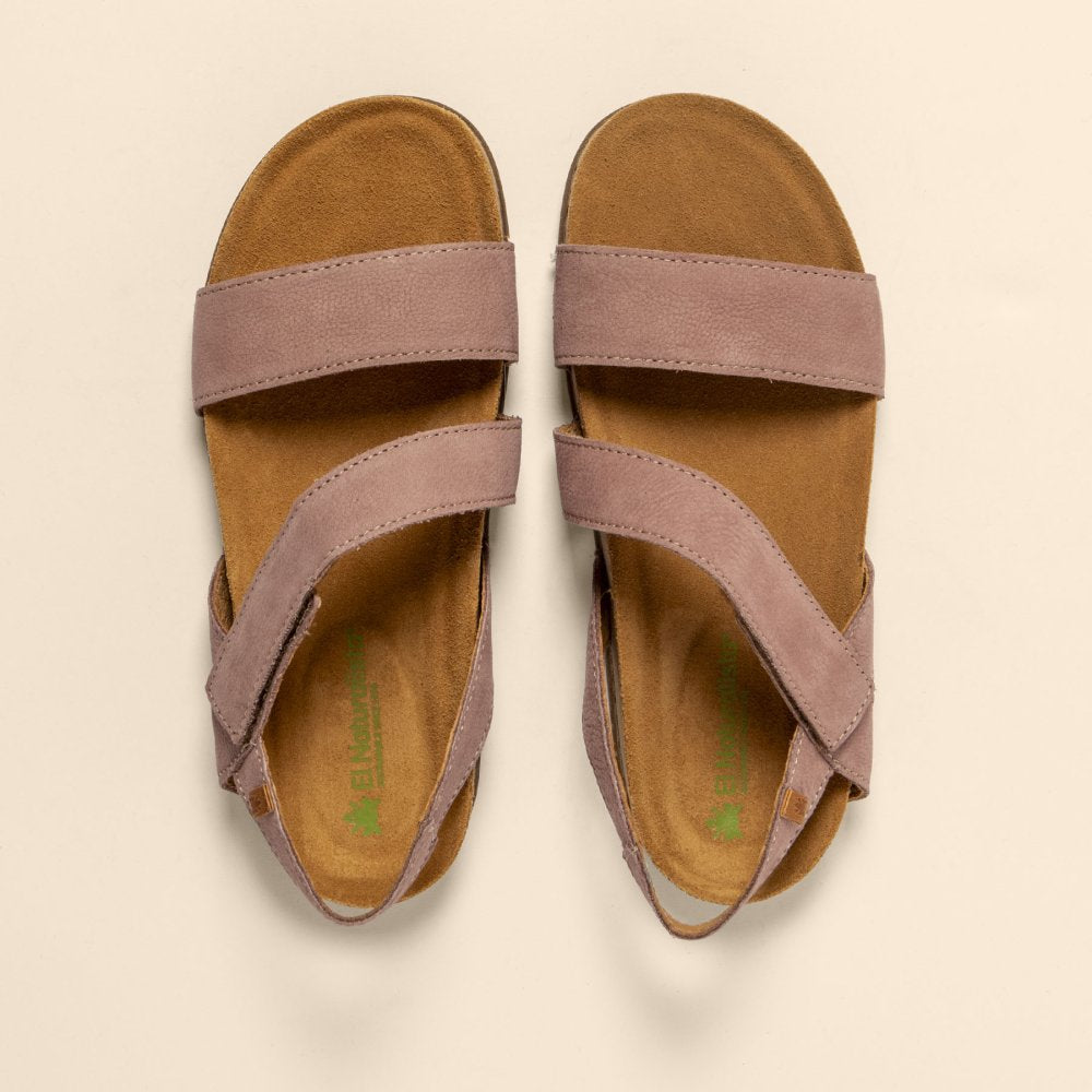 El Naturalista Balance Sandal Washed Nubuck Leather Malva