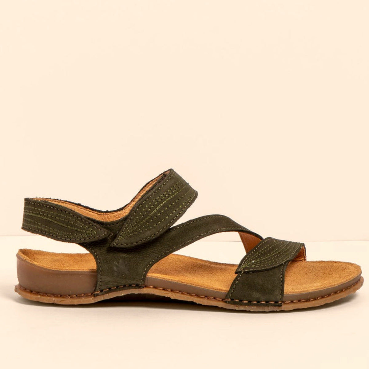 El Naturalista Panglao Sandal Washed Nubuck Khaki