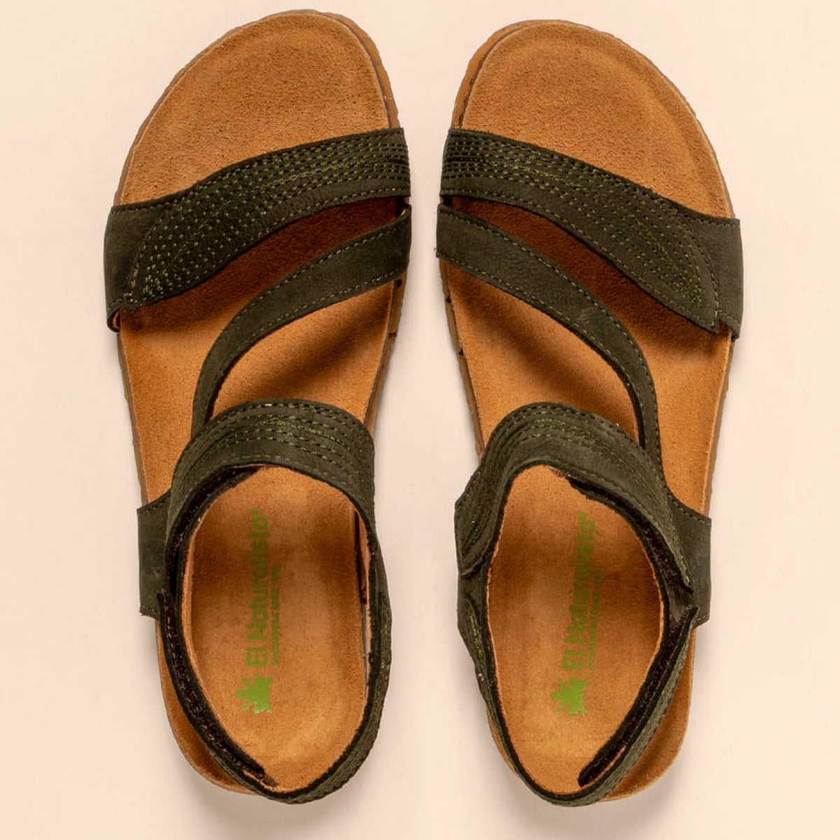 El Naturalista Panglao Sandal Washed Nubuck Khaki