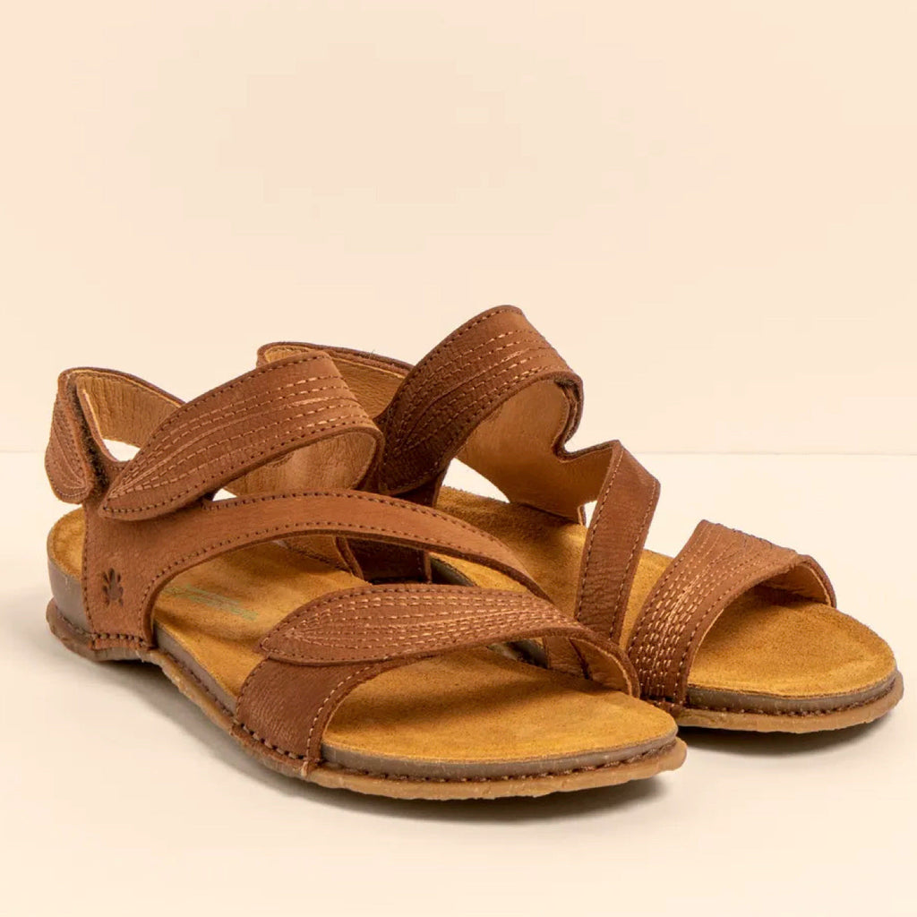 El Naturalista Panglao Sandal Washed Nubuck Wood Sole Drifter