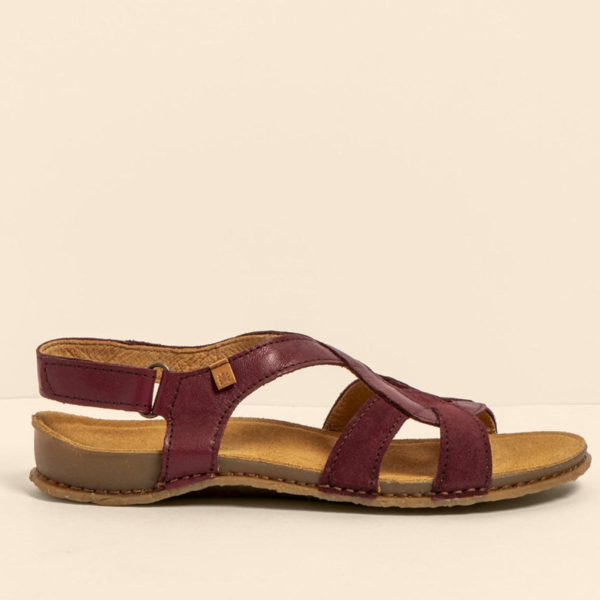 El Naturalista Panglao Sandal Soft Nappa Leather Burdeos