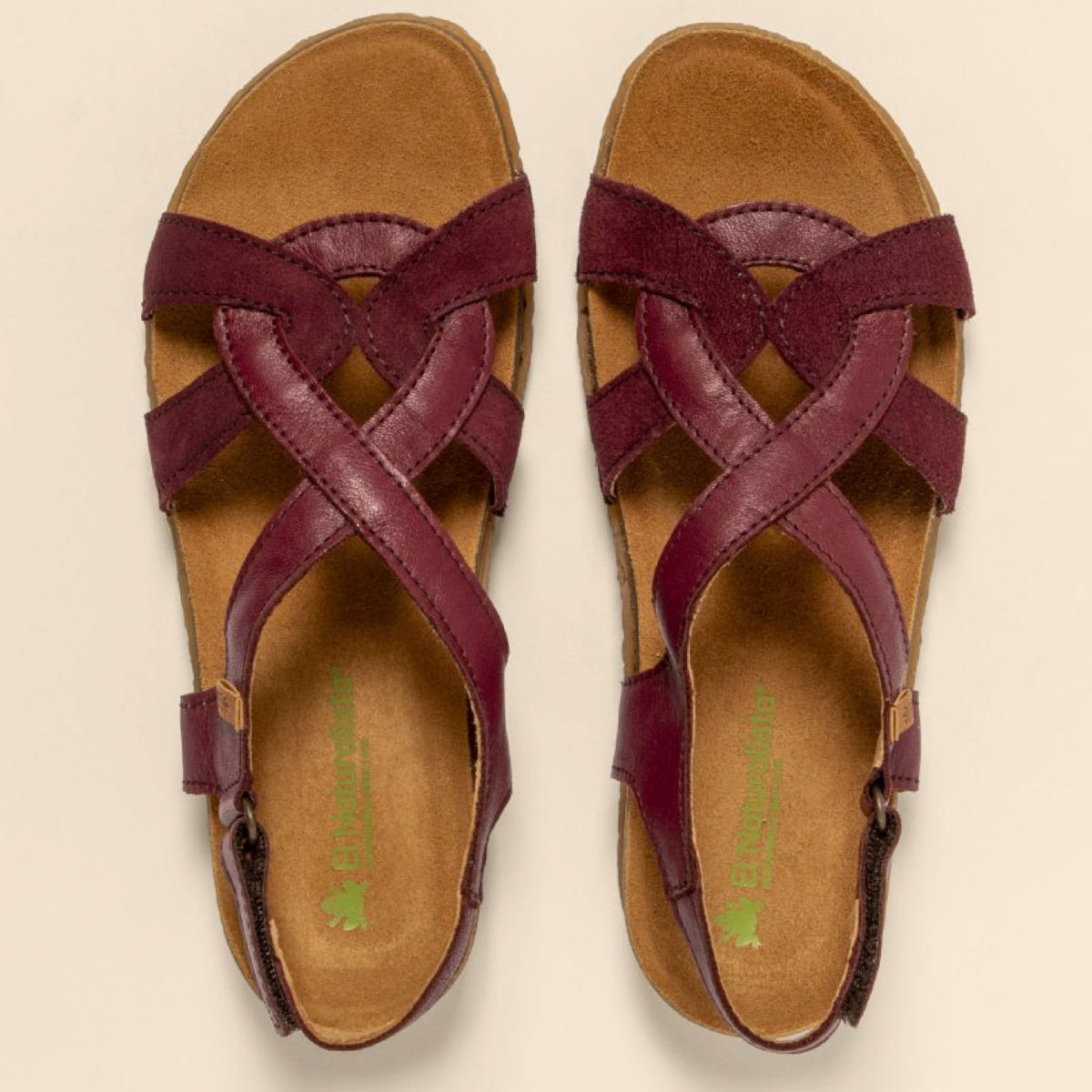 El Naturalista Panglao Sandal Soft Nappa Leather Burdeos
