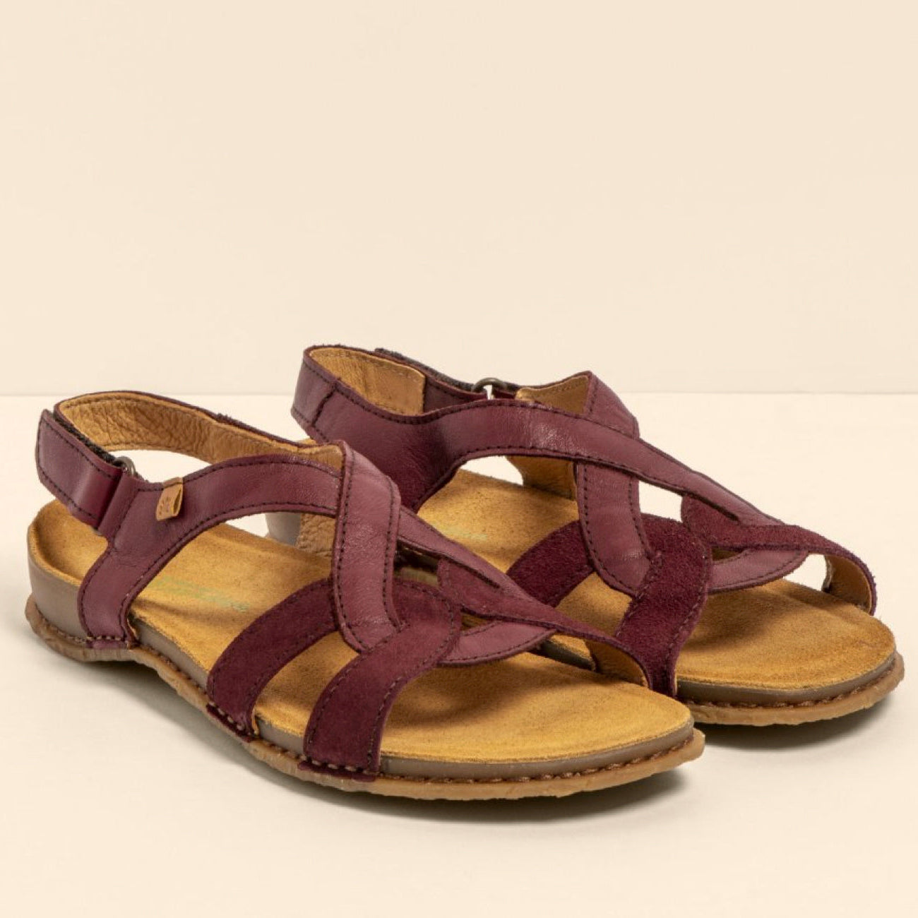 El Naturalista Panglao Sandal Soft Nappa Leather Burdeos