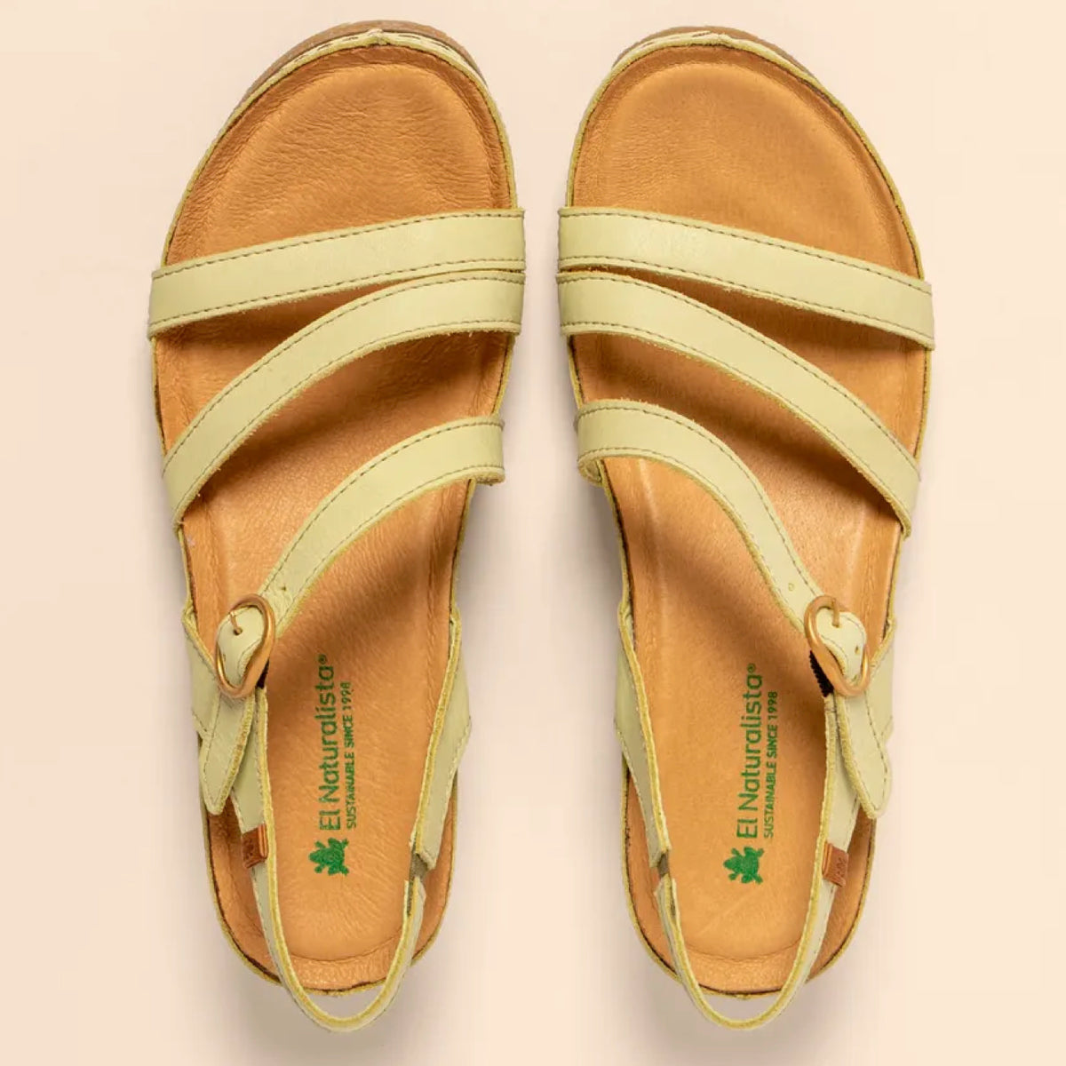 El Naturalista Picual Sandal Soft Nappa Leather Lime