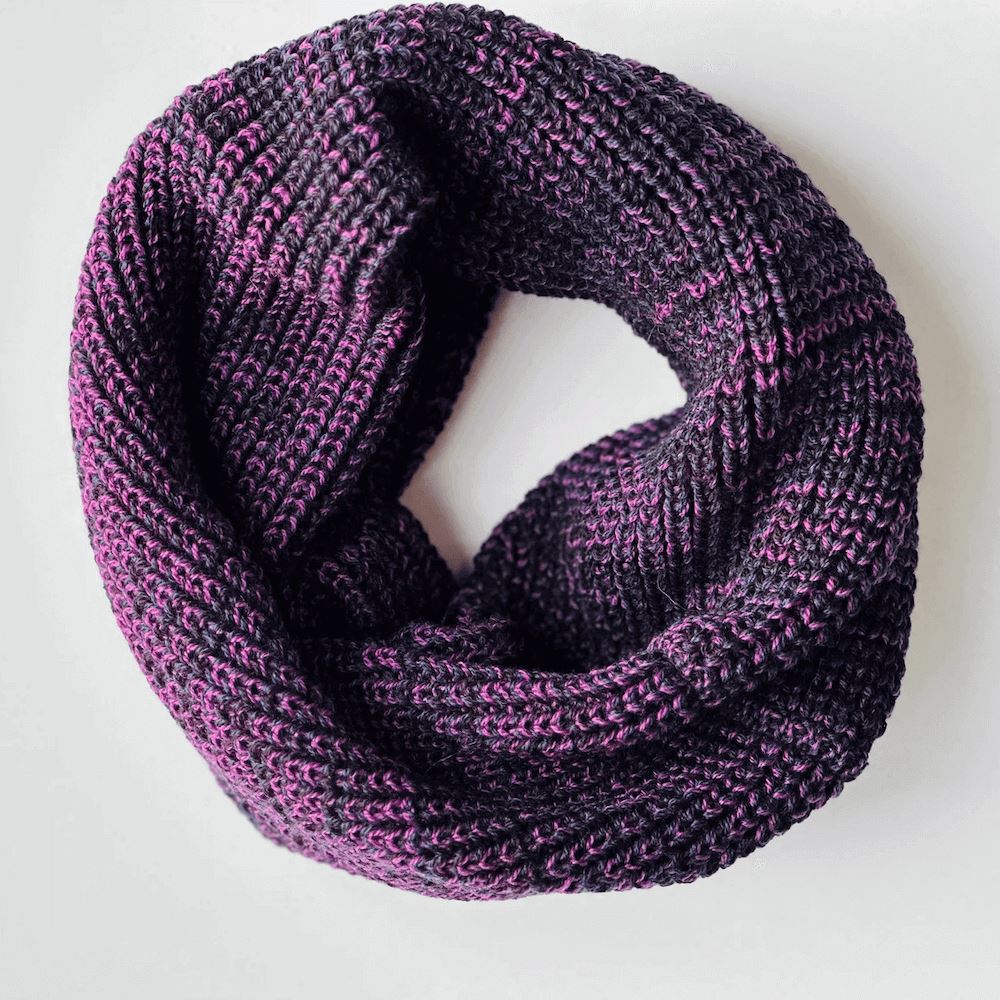 Pure Merino Wool Neck Warmer Purple Navy Neck Warmer Mongrel Socks One Size Purple Navy 