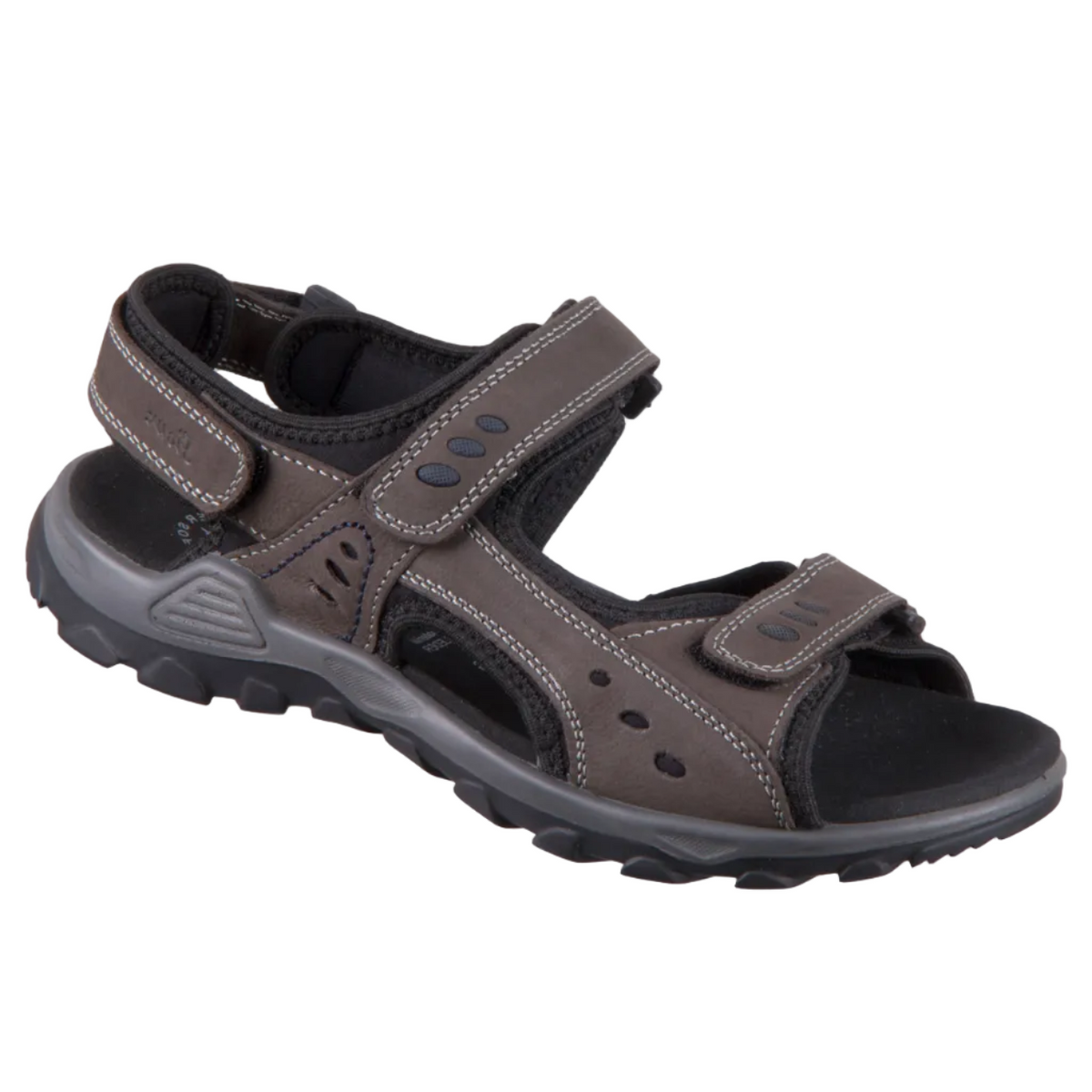 Sioux ONEGLIO-702 Sandal Leather/Textile wBlue stitching Lead