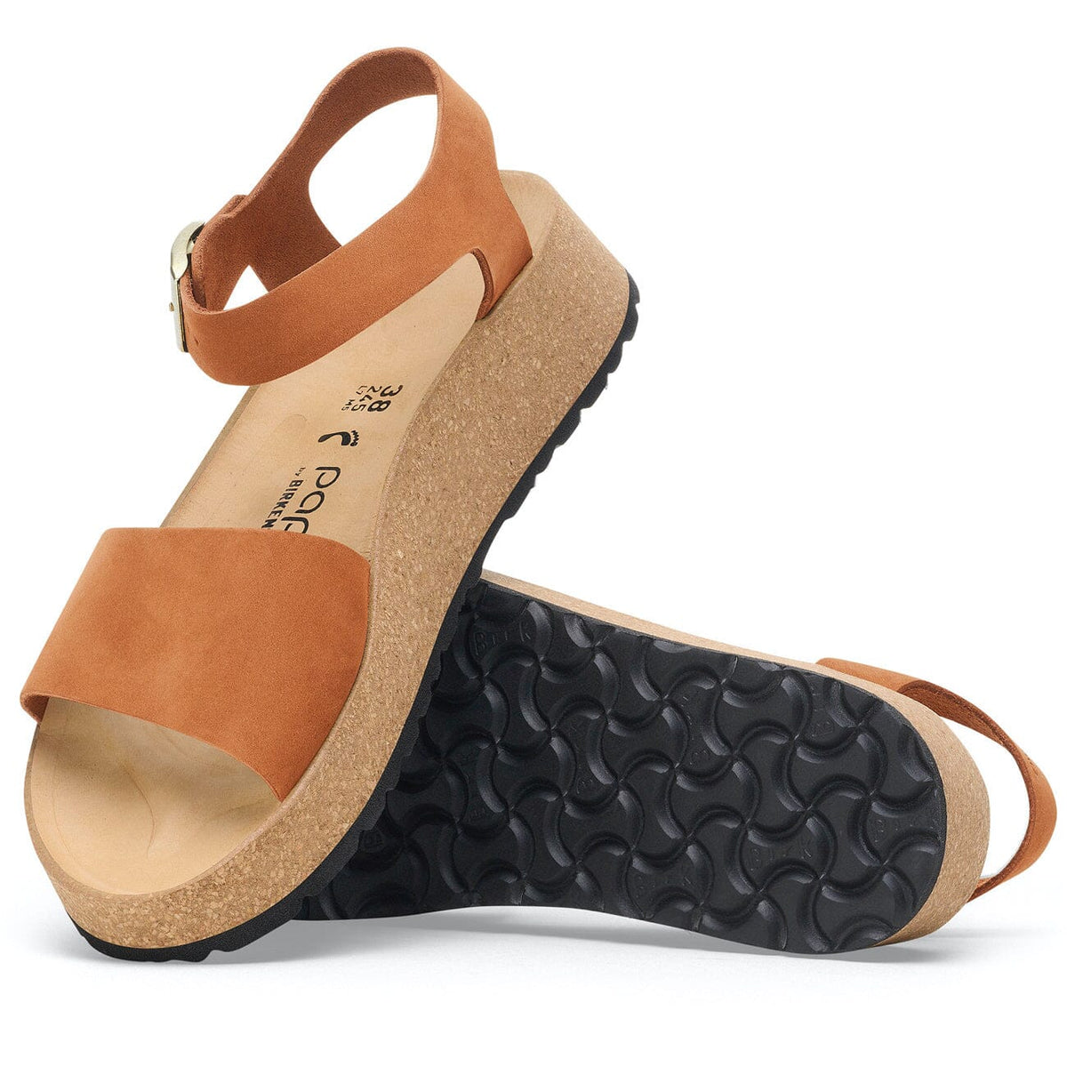 Glenda Nubuck Leather Narrow Fit Pecan Sandals Birkenstock Papillio 