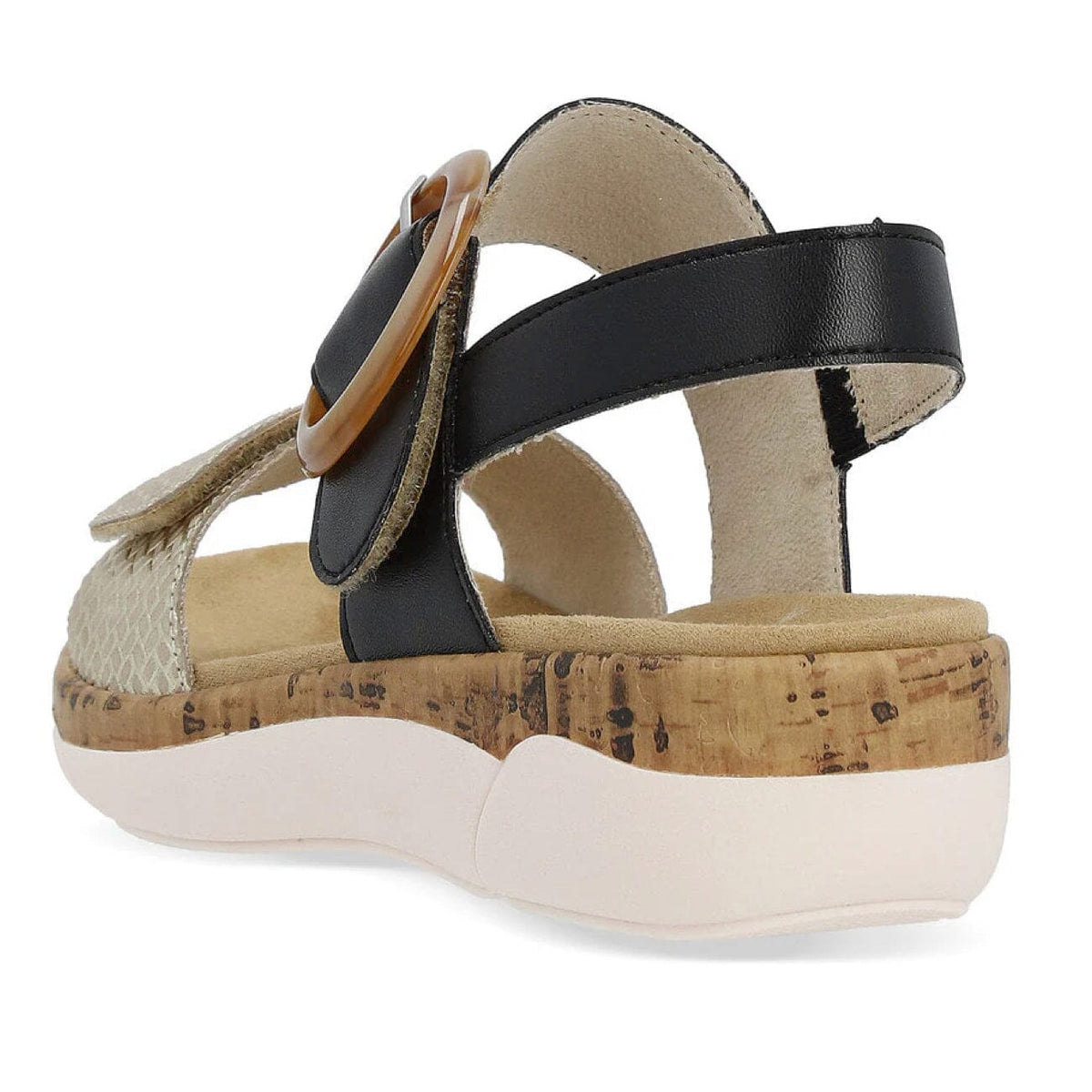 Remonte R6853-02 Sandal Leather Beige-gold Sandals Remonte 