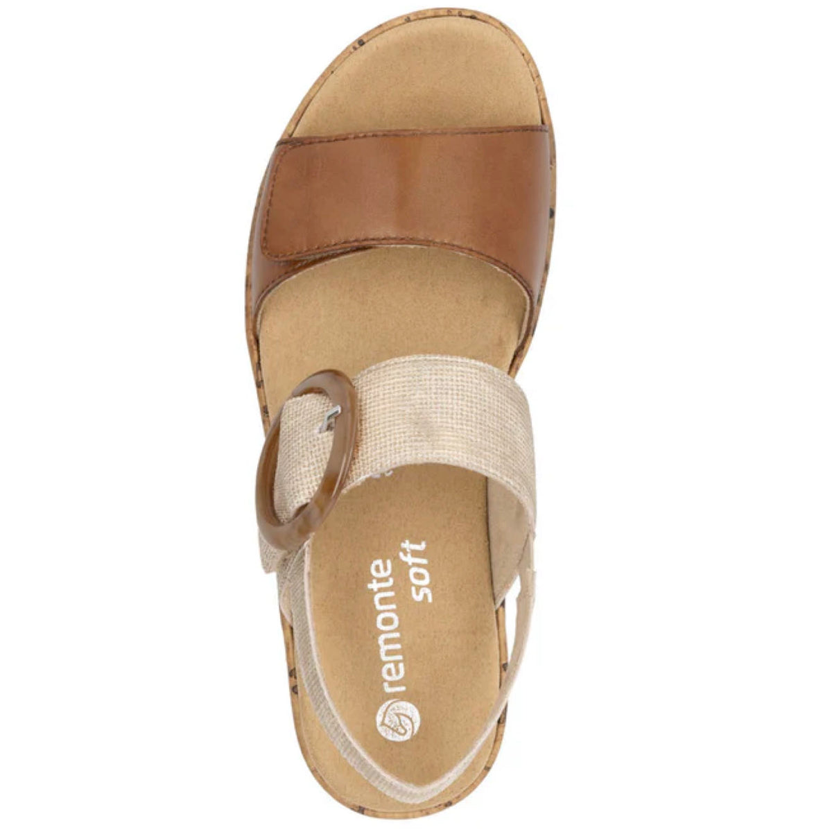 Remonte R6853-90 Sandal Leather Noccia