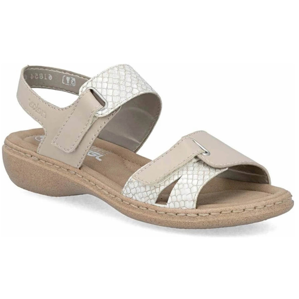Rieker 61854-62 Sandals Leather Lehm/Clay