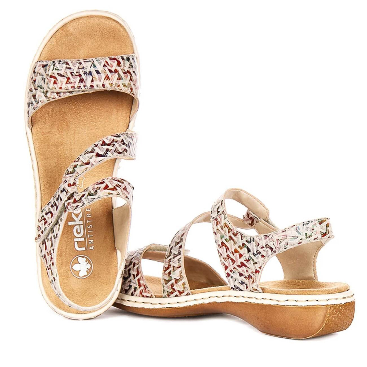 Rieker 659C7-94 Sandal Leather Multicolour