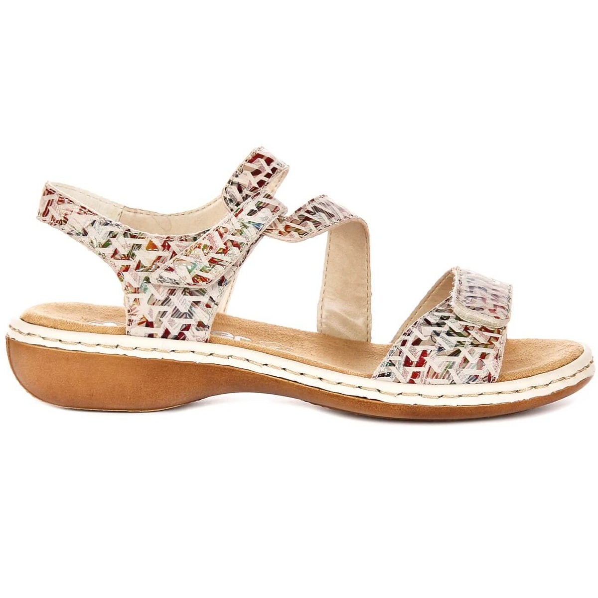 Rieker 659C7-94 Sandal Leather Multicolour