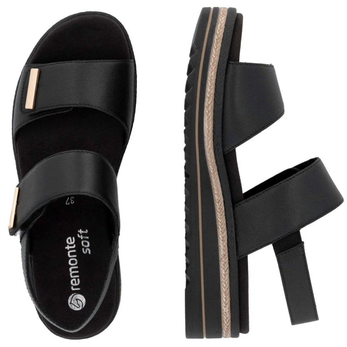 Remonte D0Q59-00 Sandal Leather Black