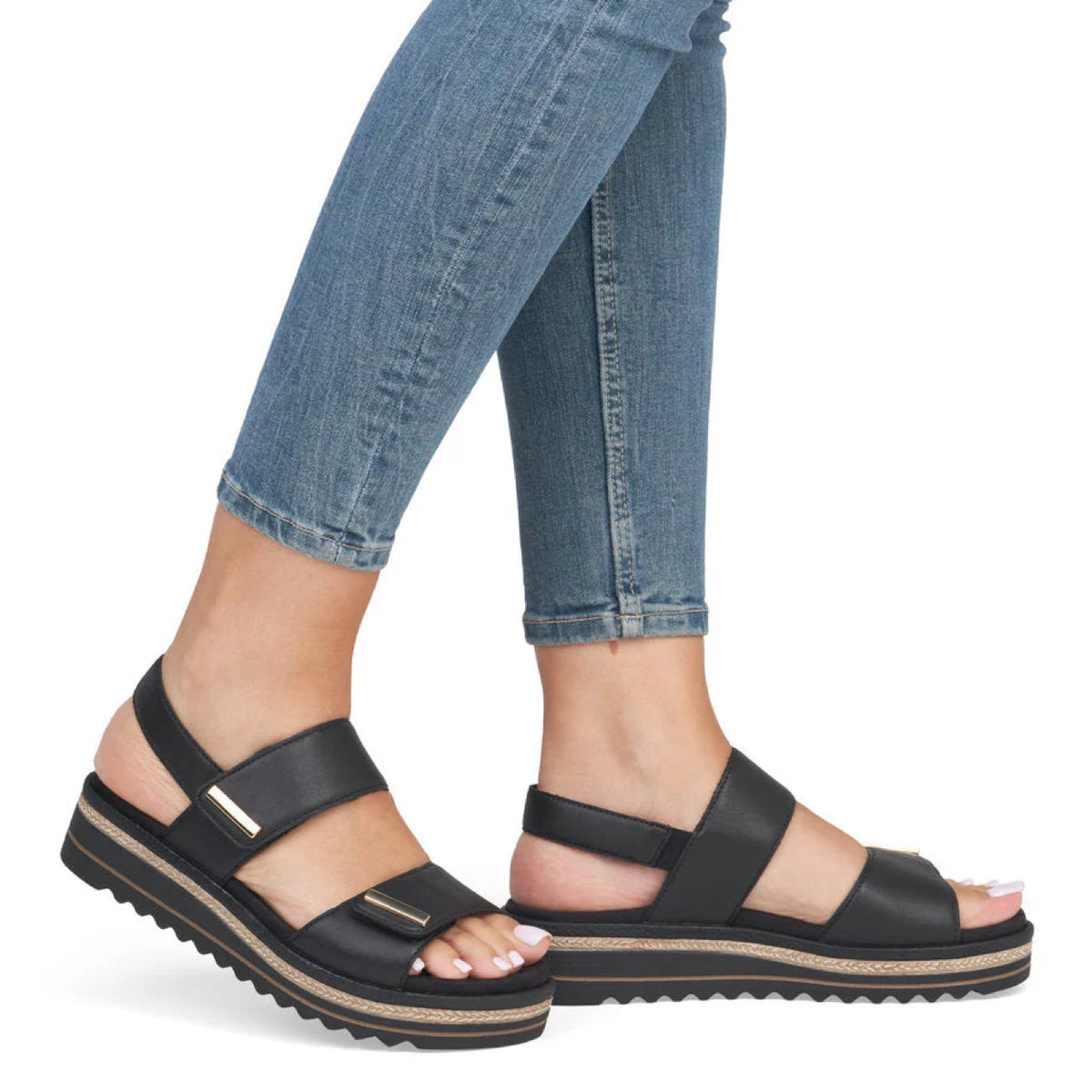 Remonte D0Q59-00 Sandal Leather Black