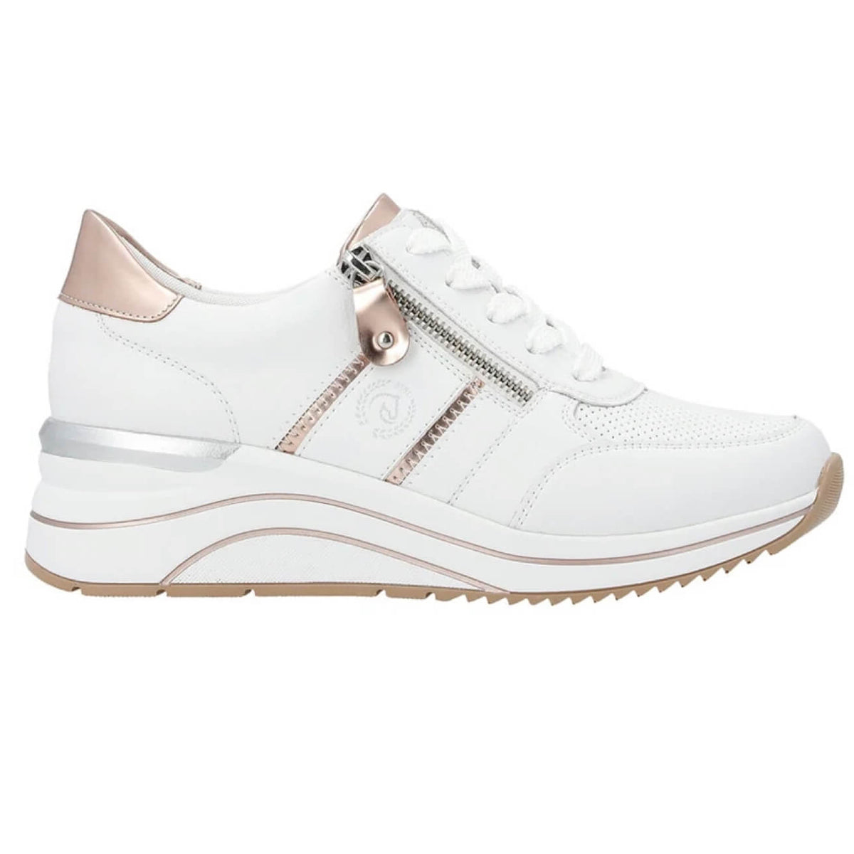 Rieker D0T04-80 Shoe Leather White