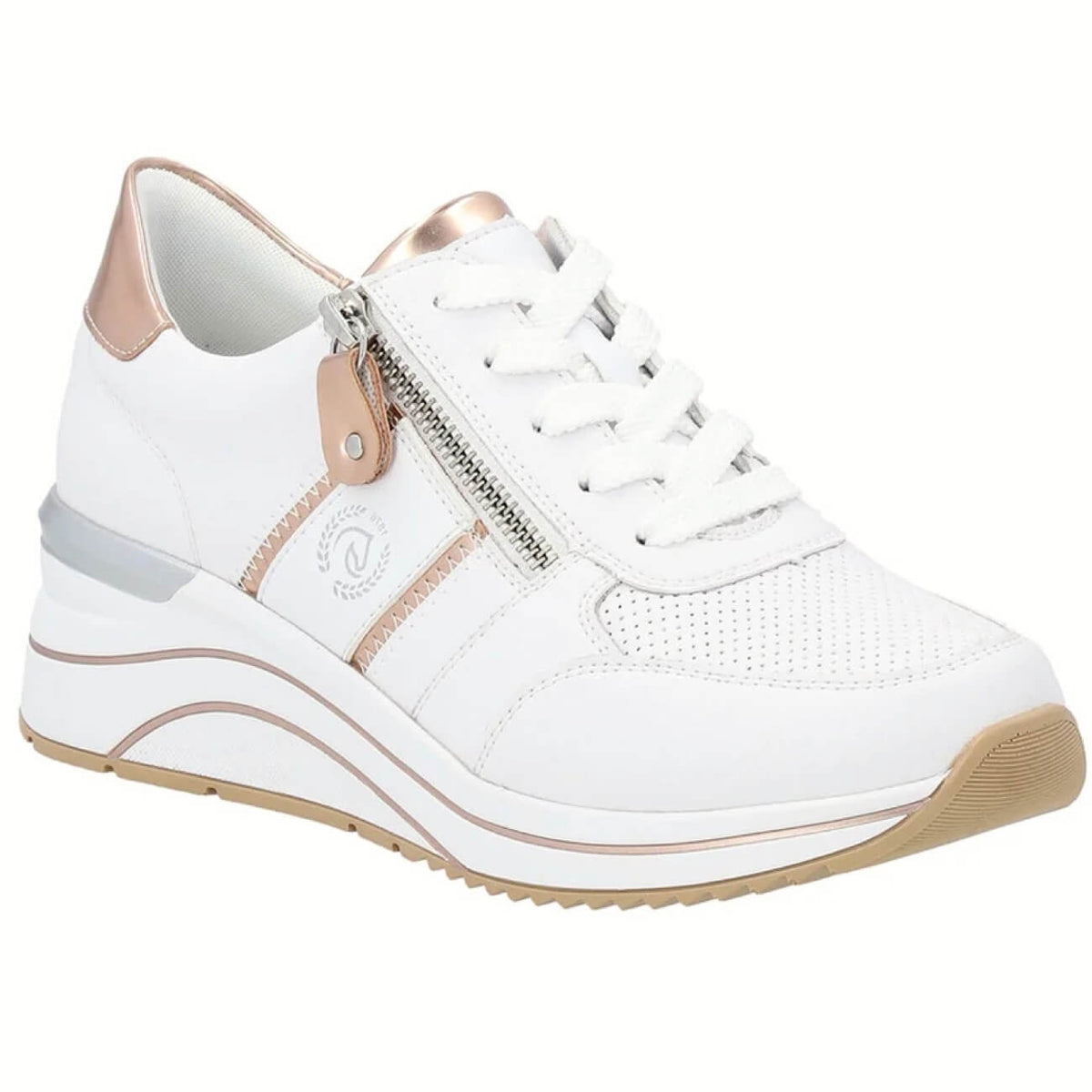 Rieker D0T04-80 Shoe Leather White