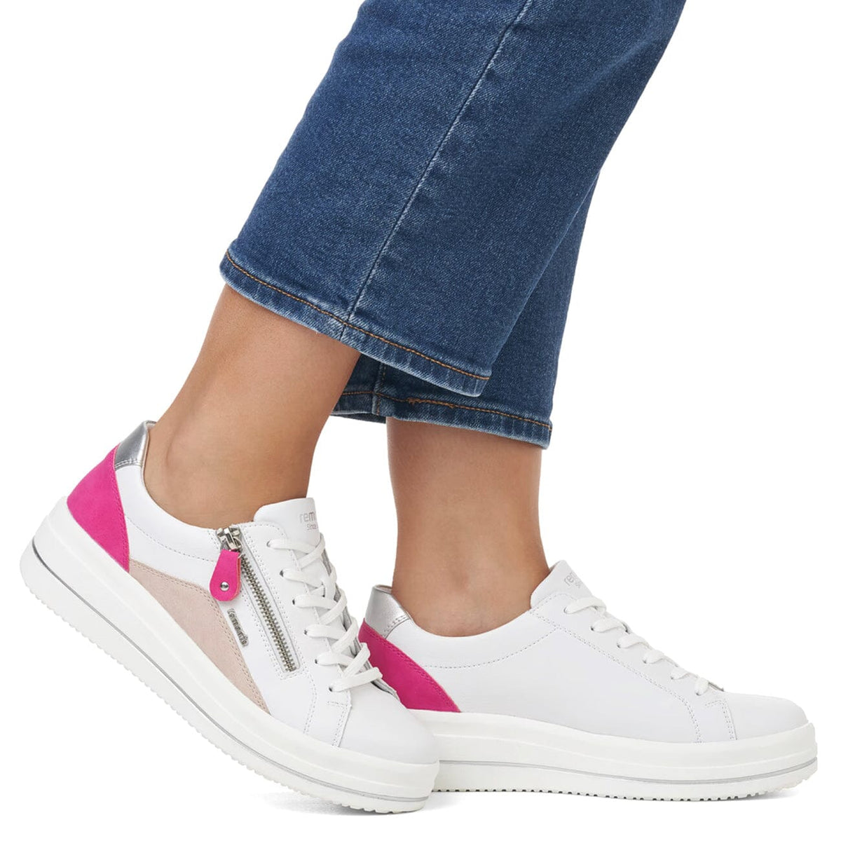 Remonte D1c01-80 Shoe Leather Weiss 36 Shoes Remonte 