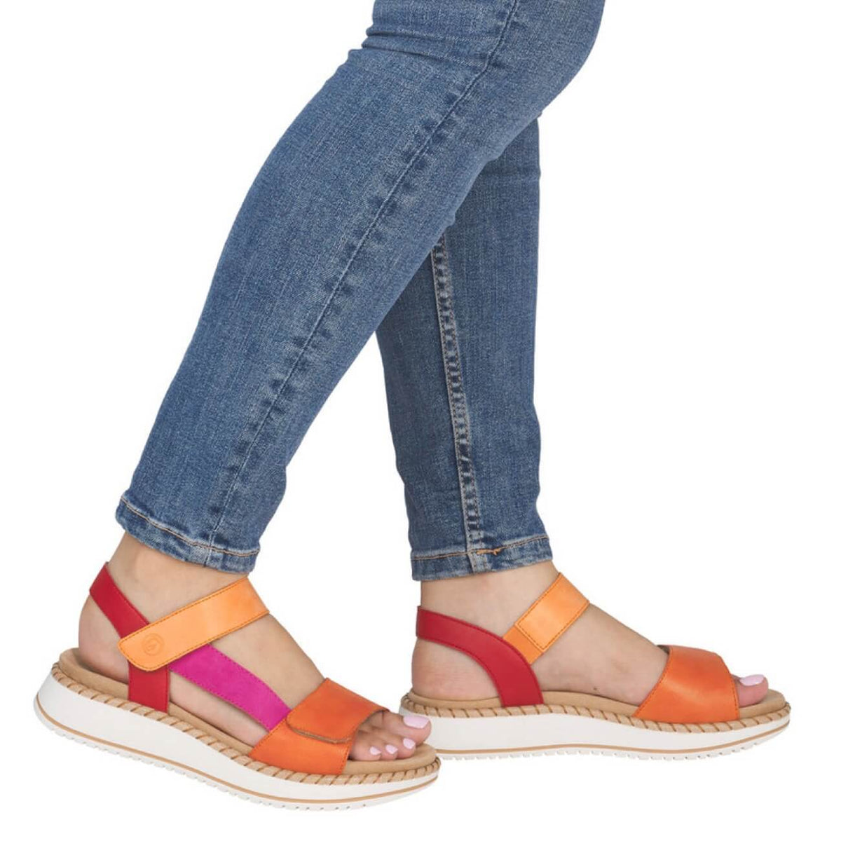 Remonte D3J50-38 Sandal Leather Pumpkin/Kuerbis