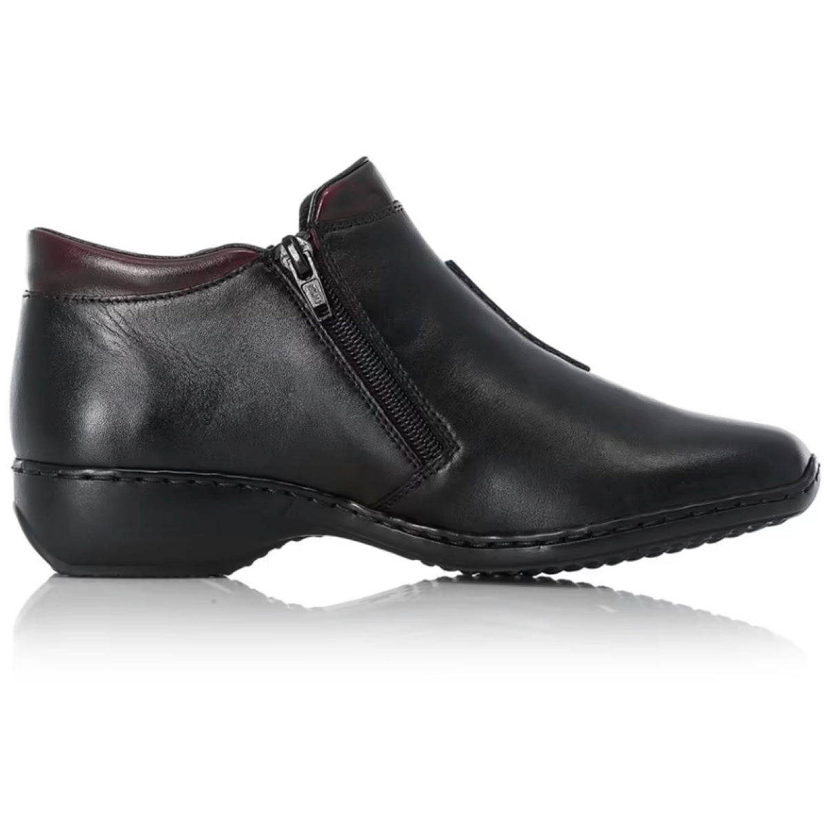Rieker L3882-00 Shoes Leather Schwarz