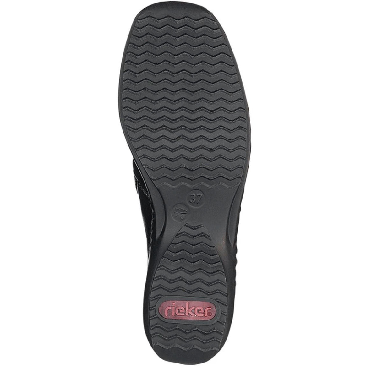 Rieker L3882-00 Shoes Leather Schwarz