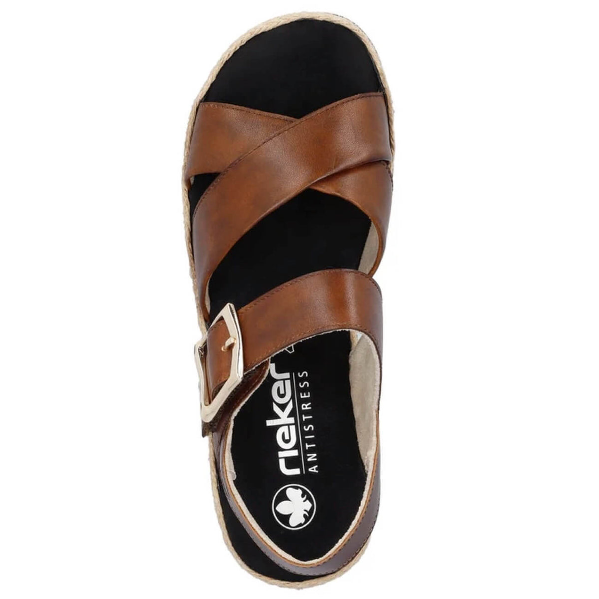 Rieker V7951-24 Sandal Leather Brown
