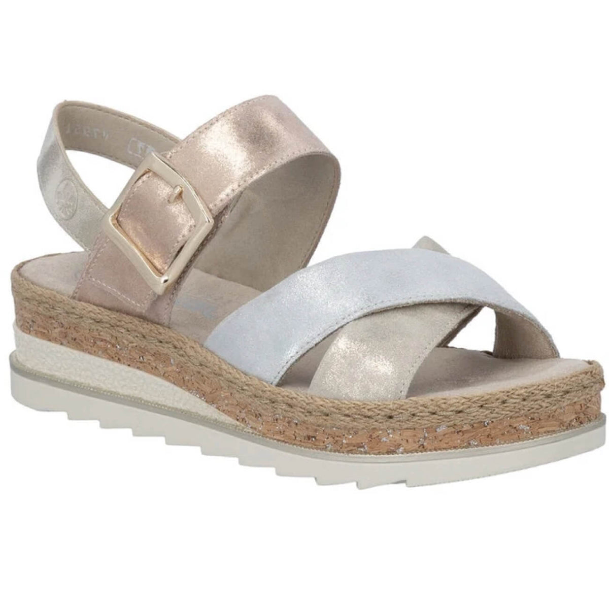 Rieker V7951-90 Sandal Leather Nude