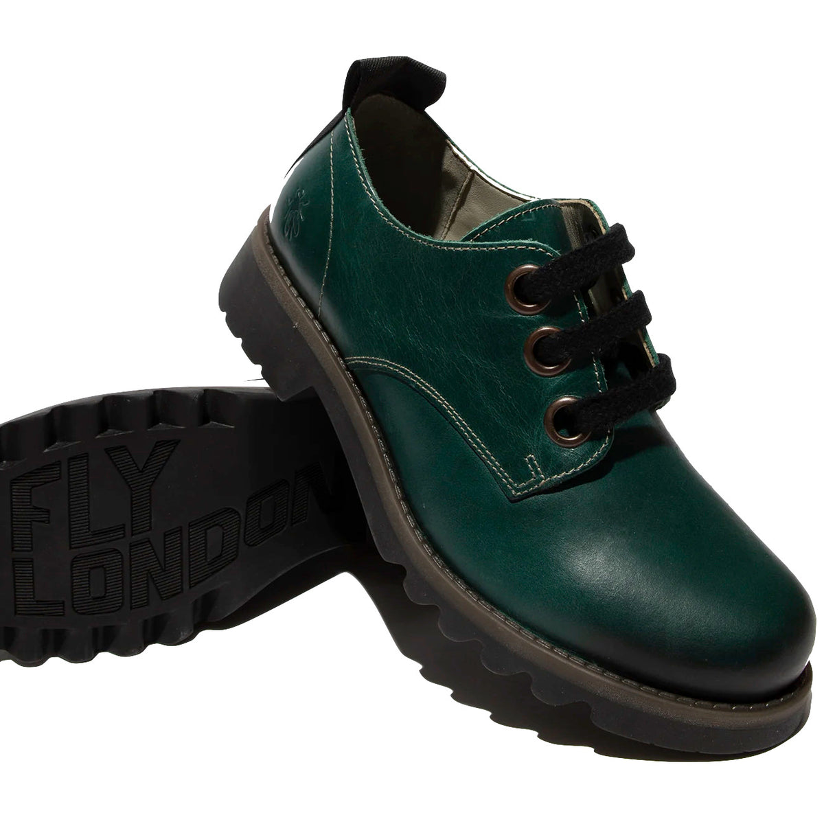 Fly London Ruda538 Shoe Leather Petrol