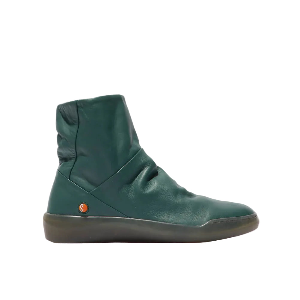 Softinos green ankle boot side at Sole Drifter