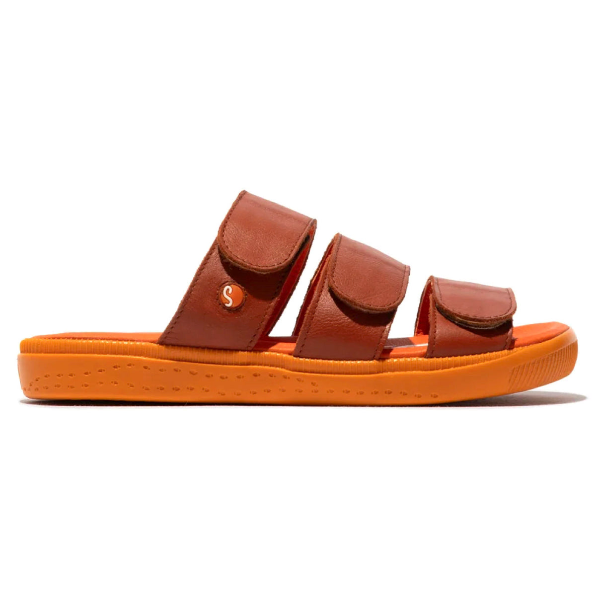 Softinos Ivy S IWEY790SOF Sandal Smooth Leather Brick Brown/Orange