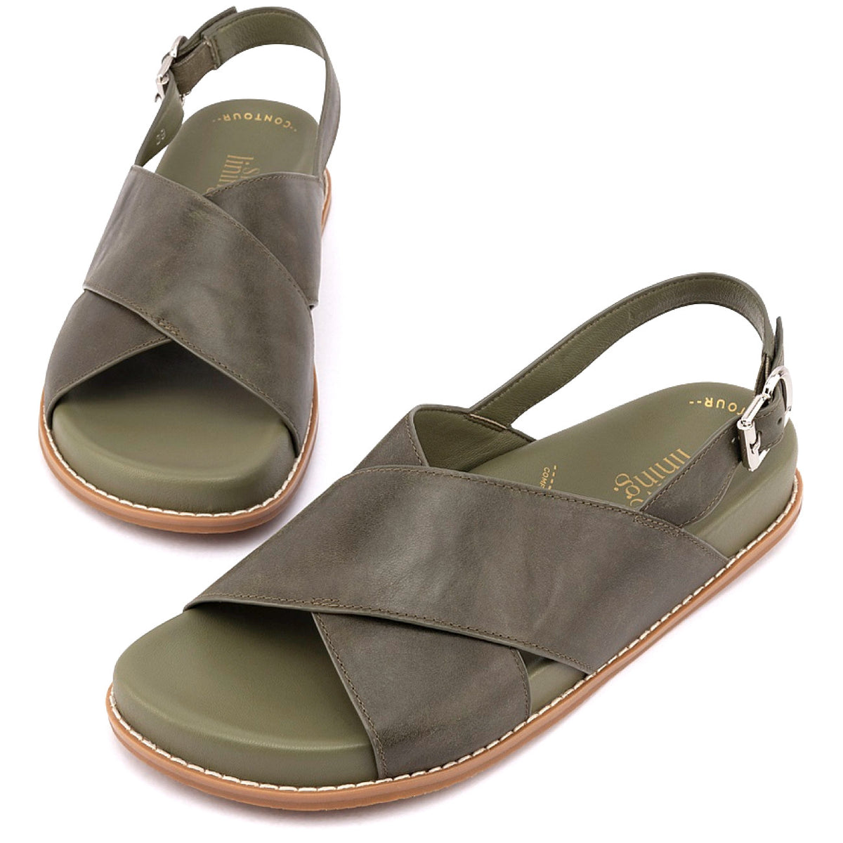 Silver Lining Ferguson Leather Sandal Khaki