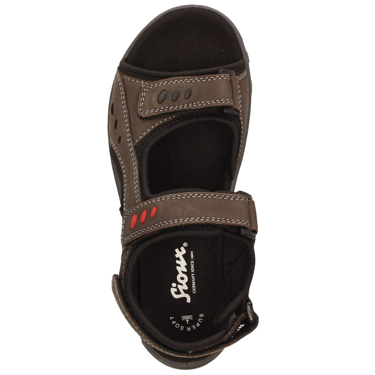 Sioux, Oneglio-700, Sandal, Leather / Textile, Lead Sandals Sioux Lead 40 