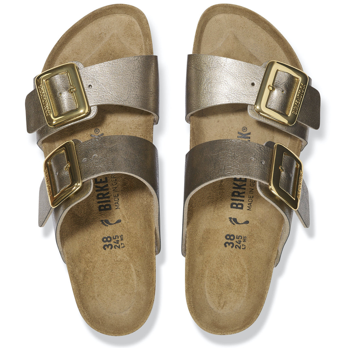 Birkenstock Seasonal Sydney Cushion Buckle Birko-Flor Narrow Fit Graceful Taupe 36