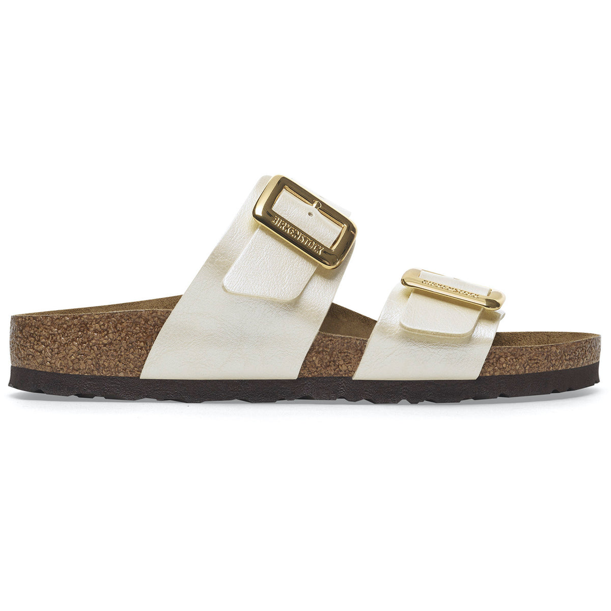 Birkenstock Seasonal Sydney Cushion Buckle Birko-Flor Narrow Fit Graceful Pearl White