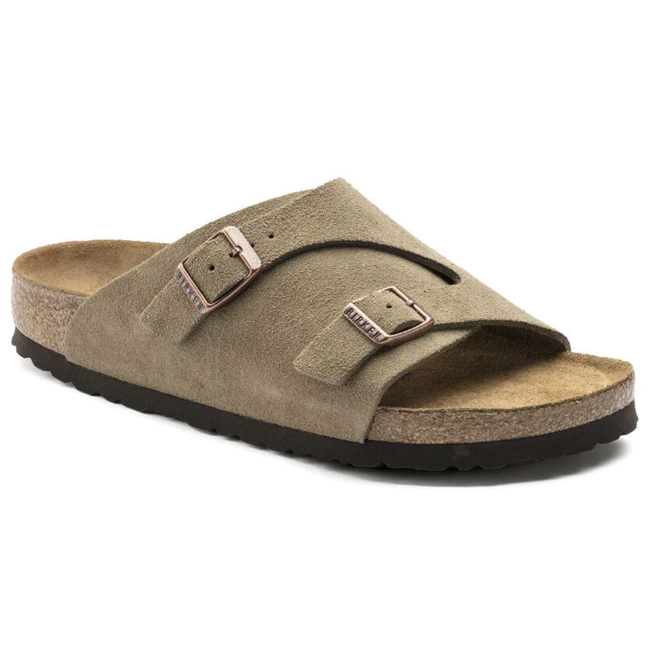 Birkenstock Zurich Narrow Fit Suede Taupe Sole Drifter Hahndorf