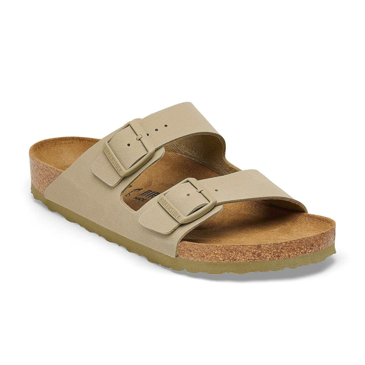 Birkenstock Arizona Birko-Flor Regular Fit Faded Khaki