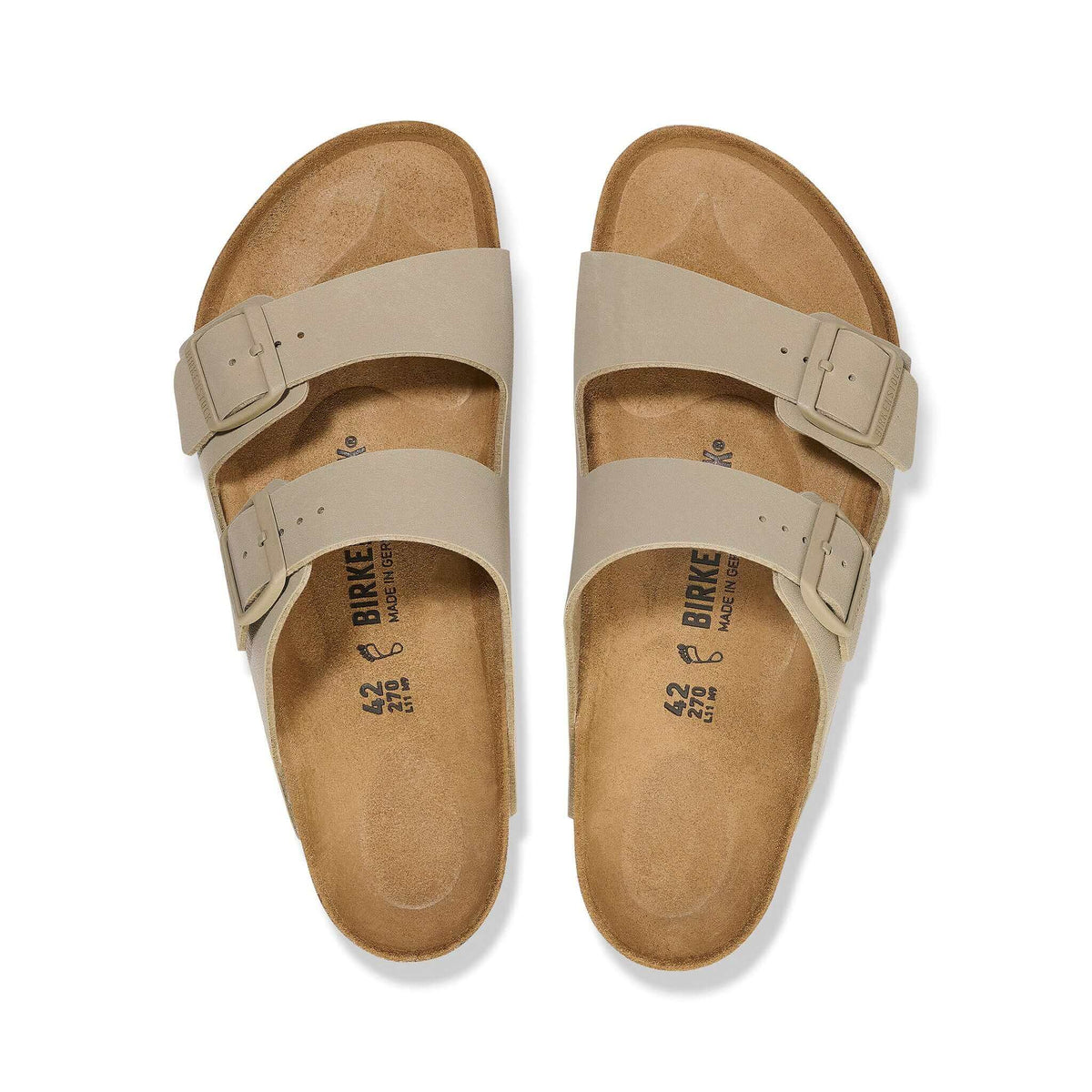 Birkenstock Arizona Birko-Flor Regular Fit Faded Khaki