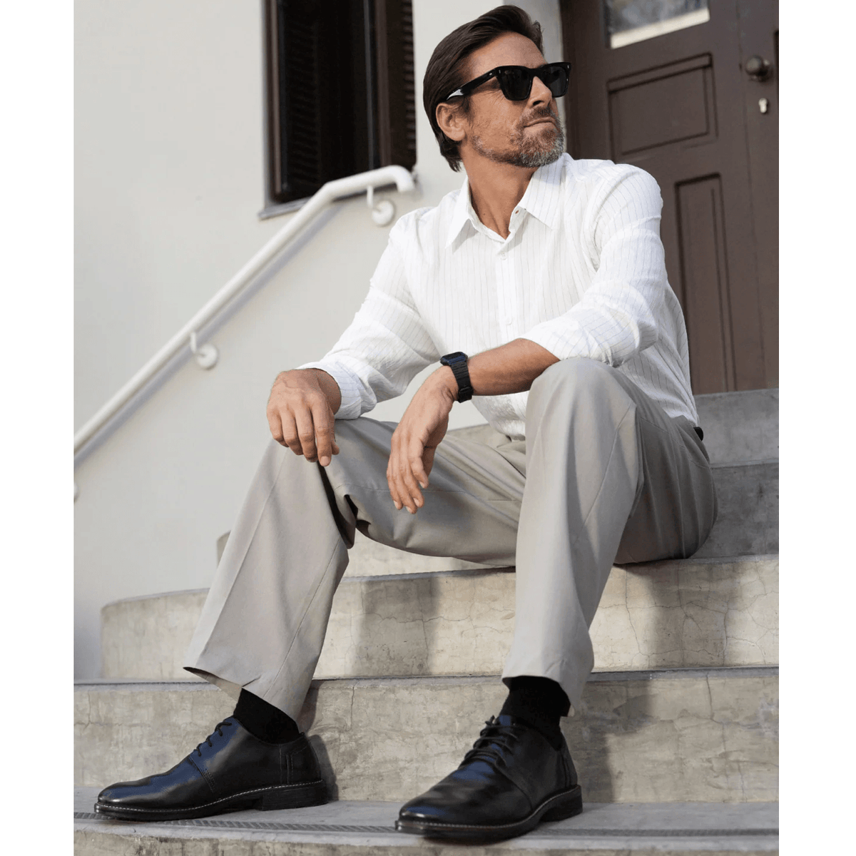 NAOT Chief Leather Removable Innersole Black Madras