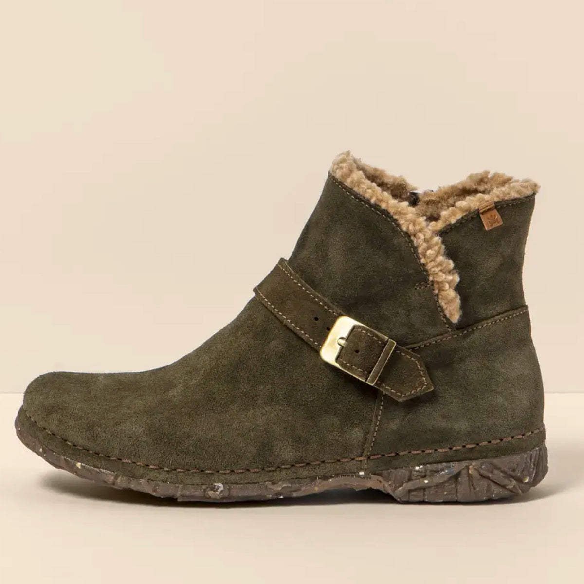 El Naturalista Angkor N5473 Boots Silk Suede Leather Forest 37