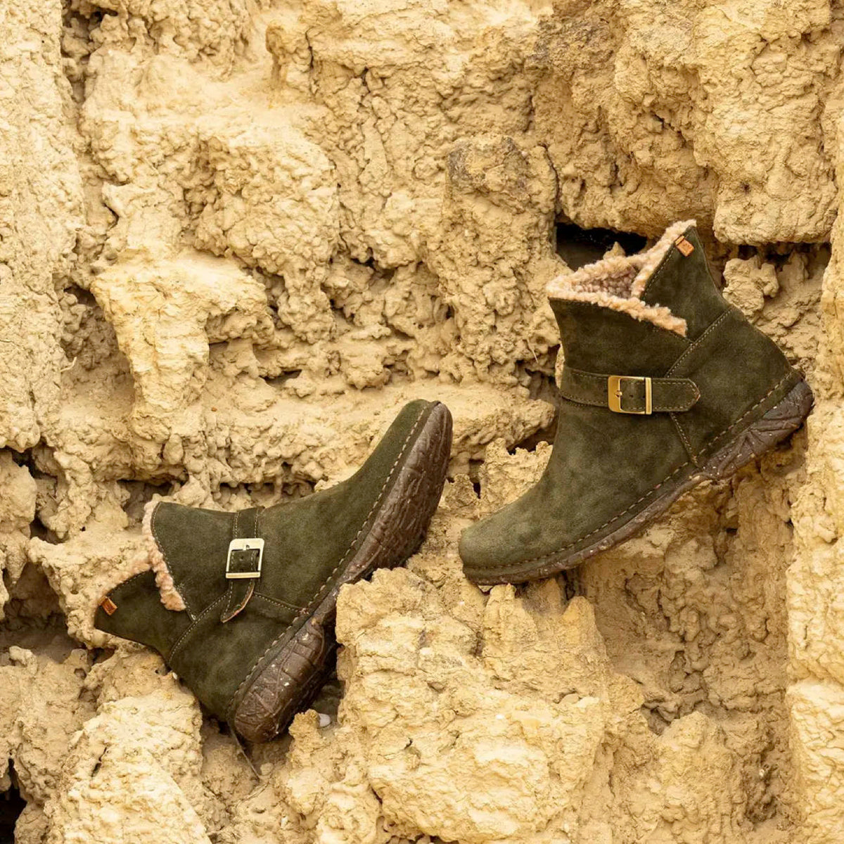 El Naturalista Angkor N5473 Boots Silk Suede Leather Forest 37