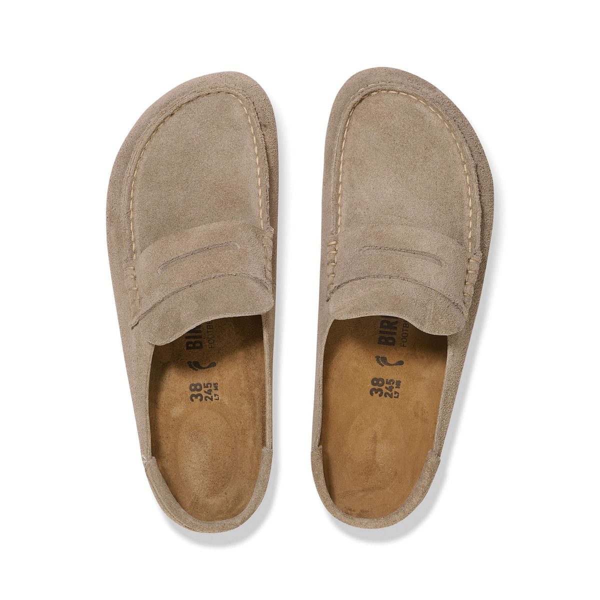 Naples Suede Leather Regular Fit Wrapped Taupe