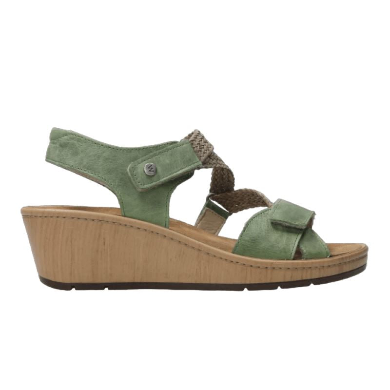 Wolky La Jolla Sandal Leather Olive Sandals Wolky 