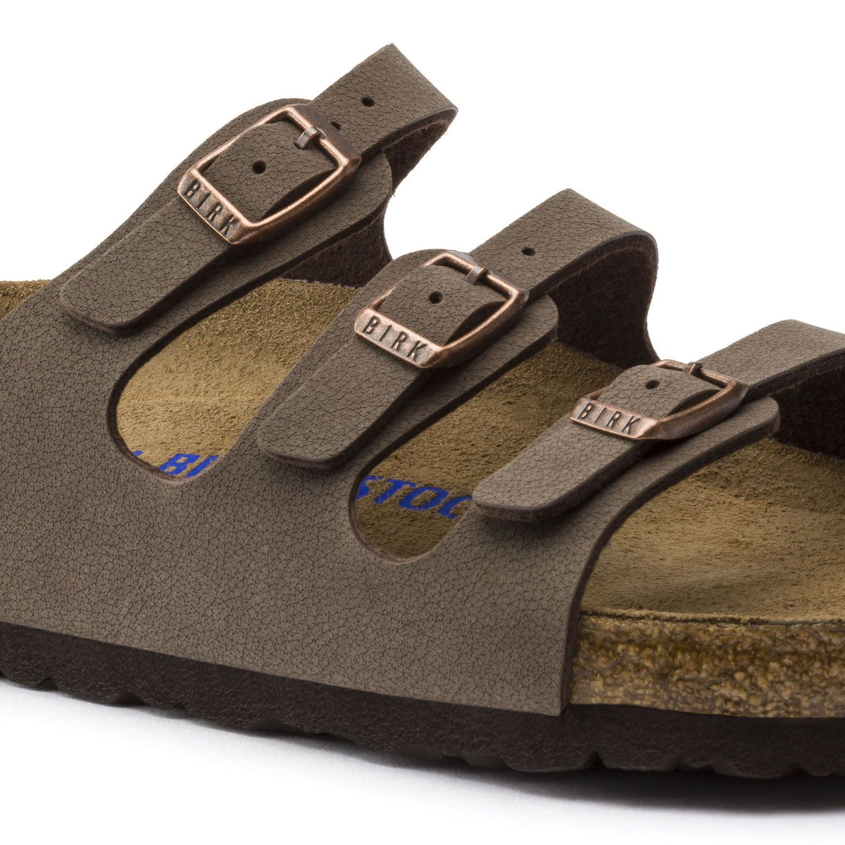 Birkenstock Classic, Florida SFB, Birko-Flor Nubuck, Regular Fit, Mocha Sandals Birkenstock Classic 