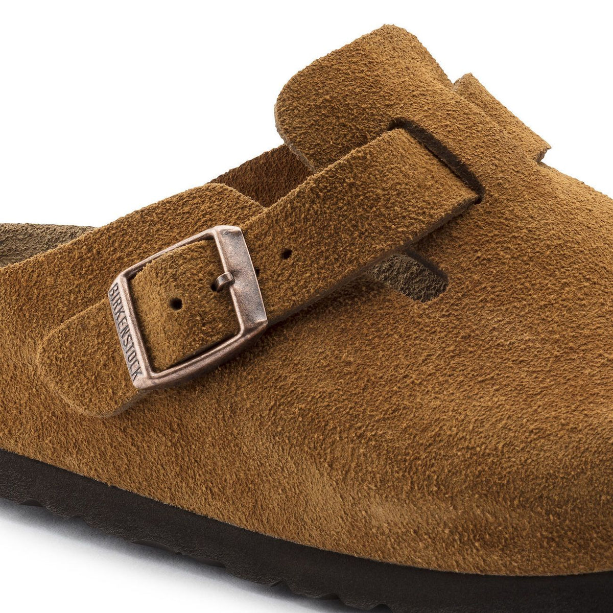 Birkenstock Boston, Regular Fit, Soft Footbed, Suede Leather, Mink Clogs Birkenstock Shoes 