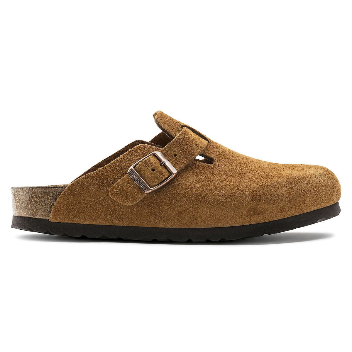 Birkenstock Boston, Regular Fit, Soft Footbed, Suede Leather, Mink Clogs Birkenstock Shoes 