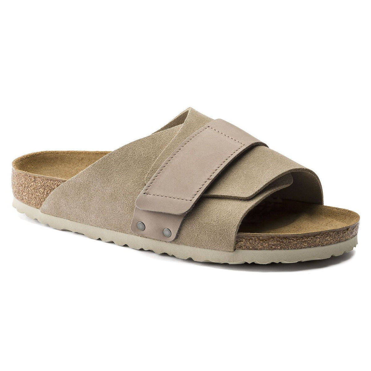 Birkenstock Seasonal, Kyoto, Suede Leather/Microfibre, Regular Fit, Taupe Sandals Birkenstock Seasonal Taupe 40 